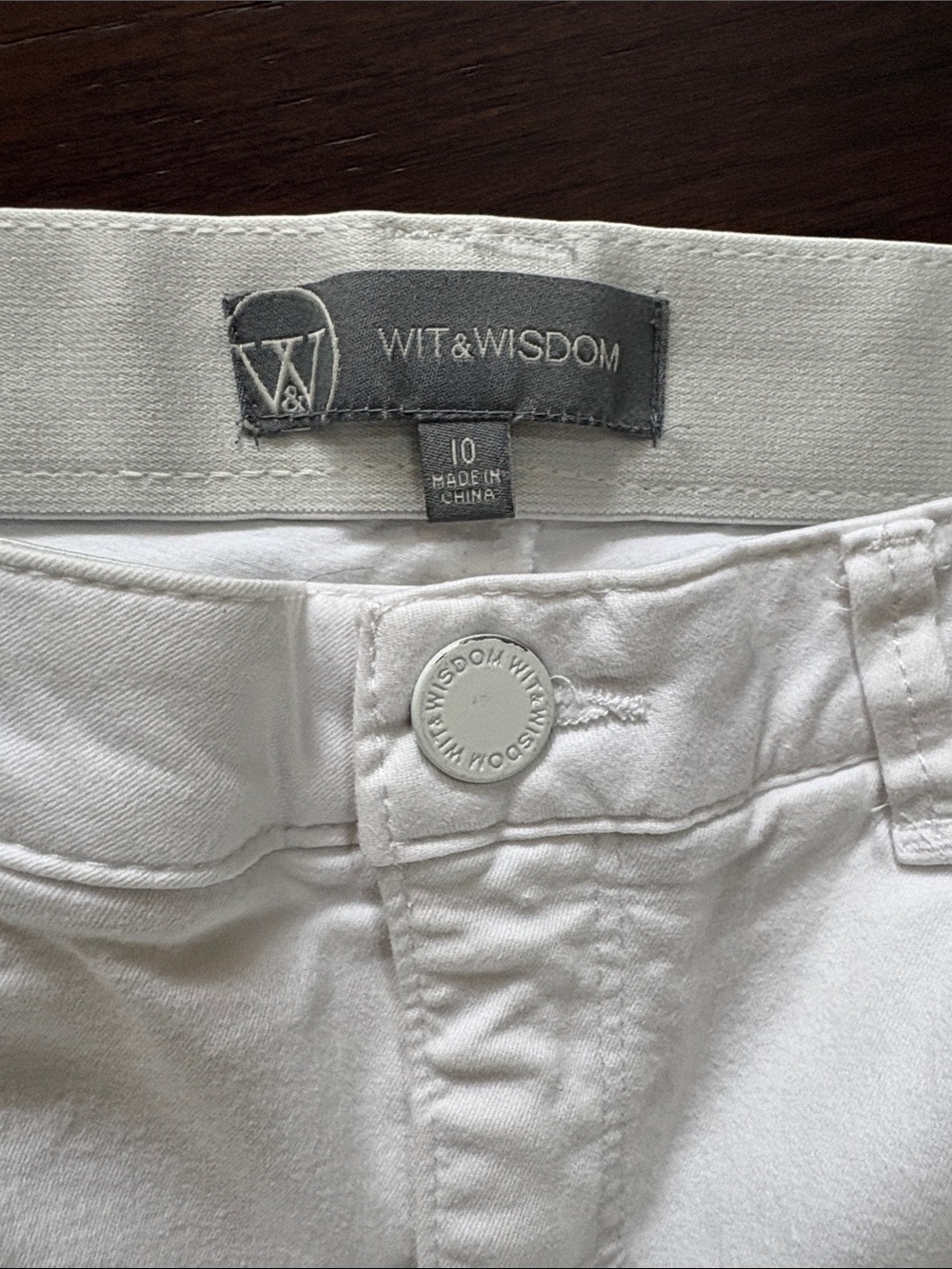 Wit & Wisdom White Skinny Jeans size 10 - Picture 2 of 6